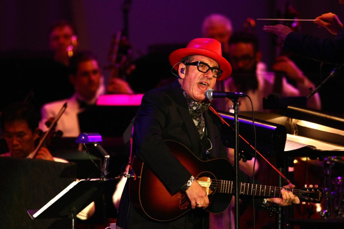 Grammy winner Elvis Costello.
