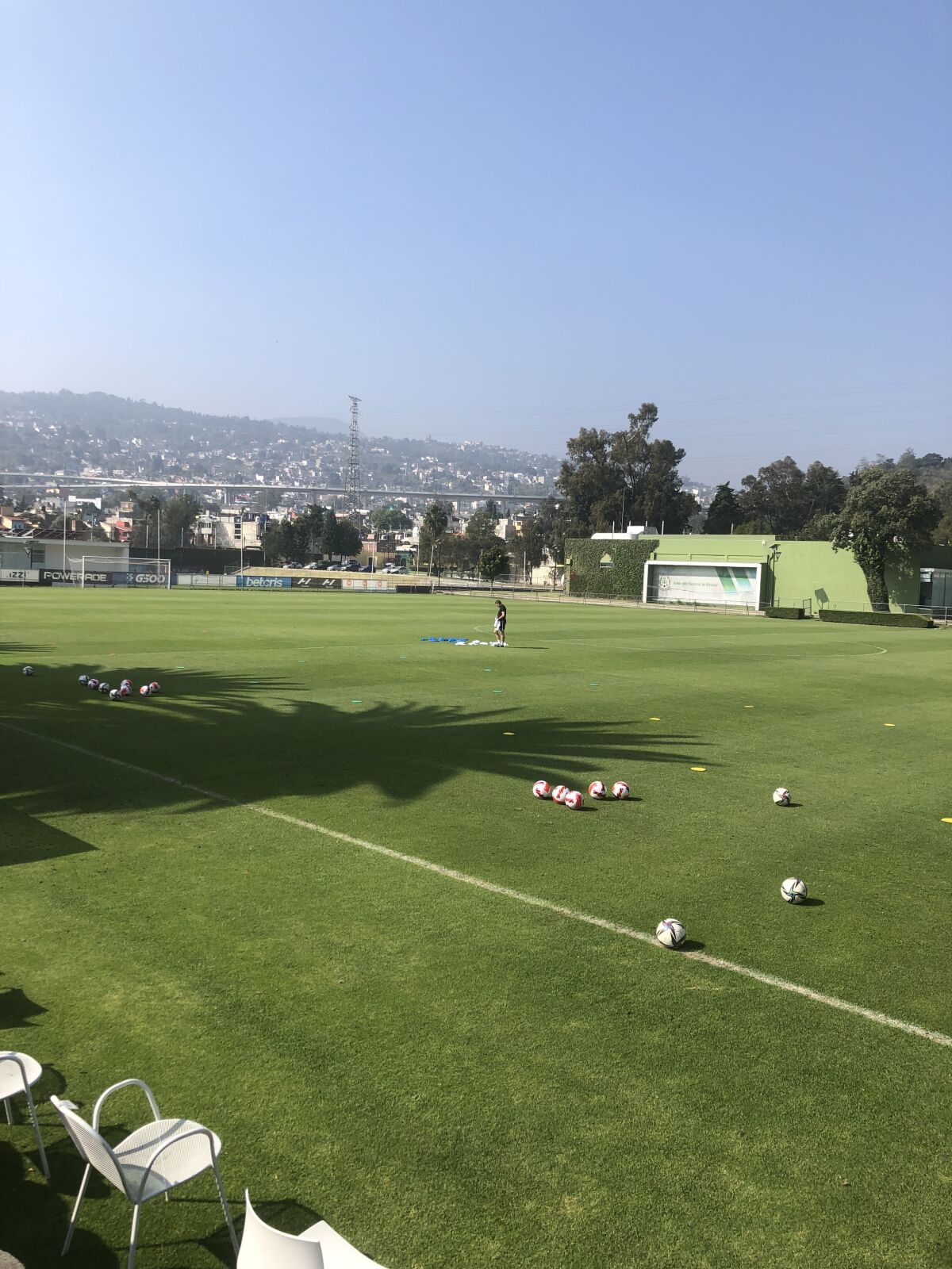 A view of the Mexican soccer team's elite training facility.