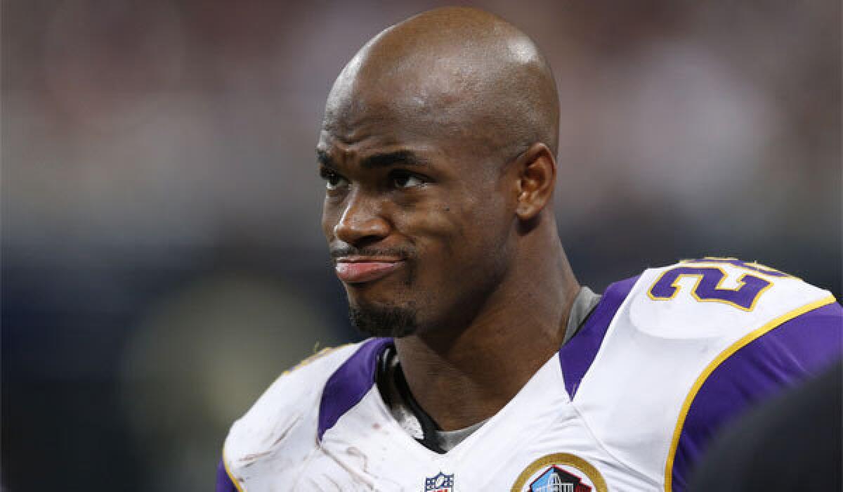 Adrian Peterson says gay marriage is 'not something I believe in' - Los  Angeles Times