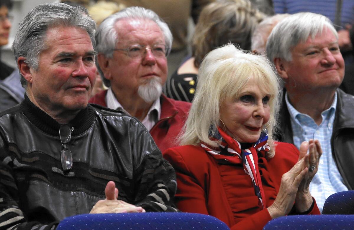 Members of the Redlands Tea Party Patriots group attend a City Council meeting.