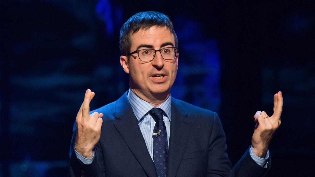 John Oliver, host of HBO's "Last Week Tonight," in 2015.