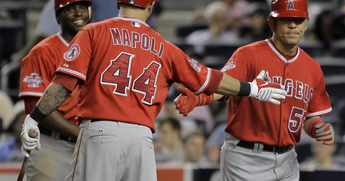 Matsui hits one of three 2-run homers for Angels