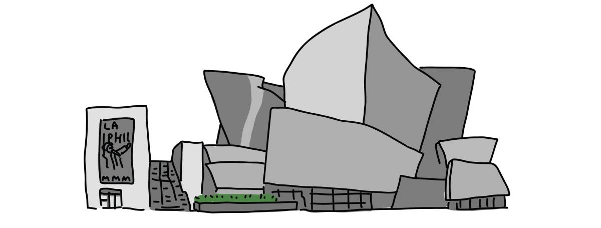 Illustration of Walt Disney Concert Hall
