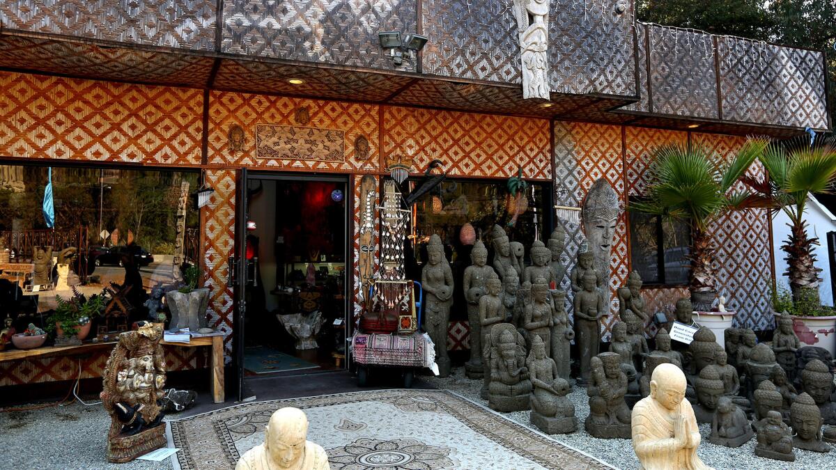 The Jalan Jalan import store in Topanga Canyon.