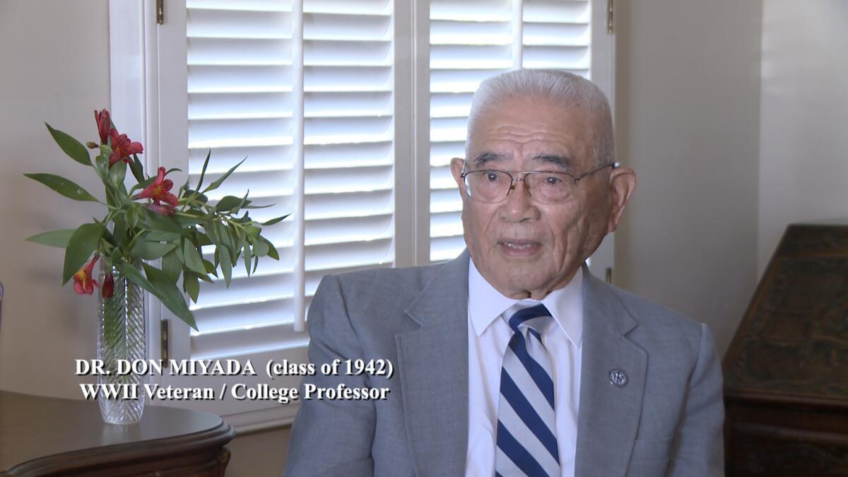 Pictured is Don Miyada, who graduated from Newport Harbor High School in 1942. 