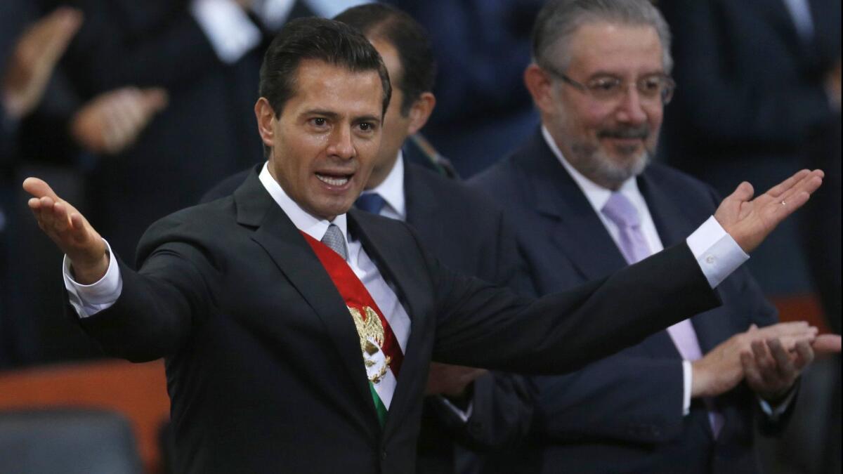 Enrique Pe?a Nieto is the current president of Mexico.