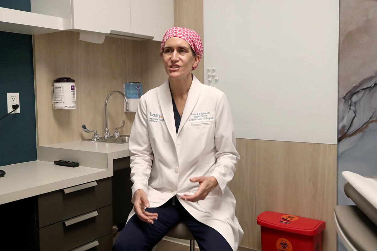 Elizabeth R. Raskin, M.D., is surgical director for the Margolis Family Inflammatory Bowel Disease (IBD) Program at Hoag.