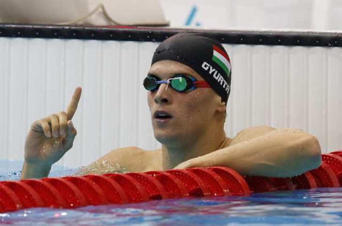 Daniel Gyurta of Hungary is No. 1 in the 200-meter breaststroke.