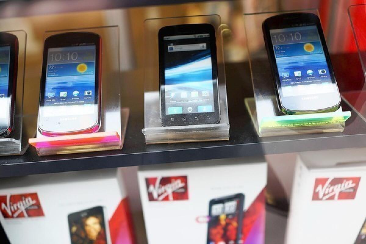 Mobile phone sales declined in 2012, the first time that happened since 2009.