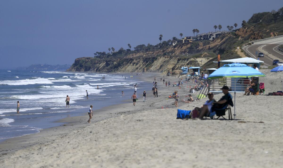 Torrey Pines State Beach, shown in 2016.