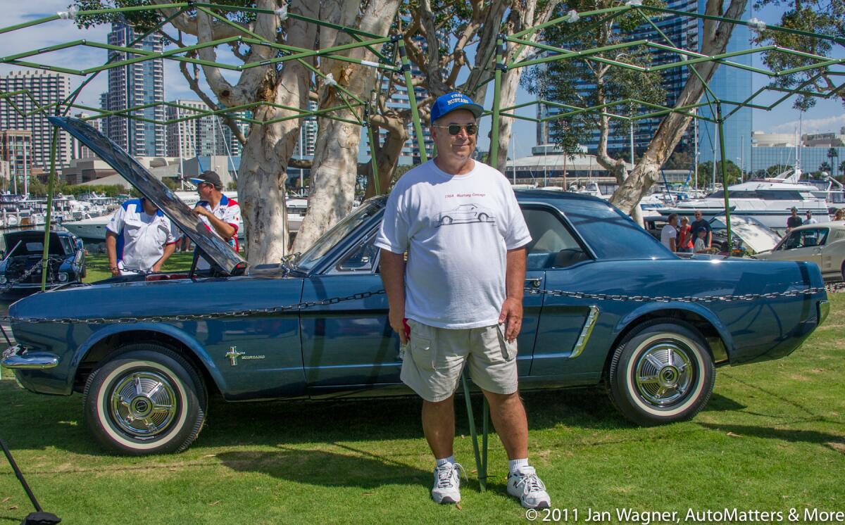 Bob Fria at a Mustang Club of San Diego car show in 2011.