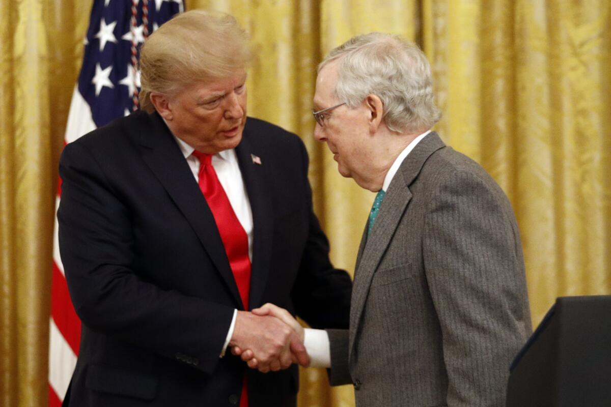 Donald Trump and Mitch McConnell