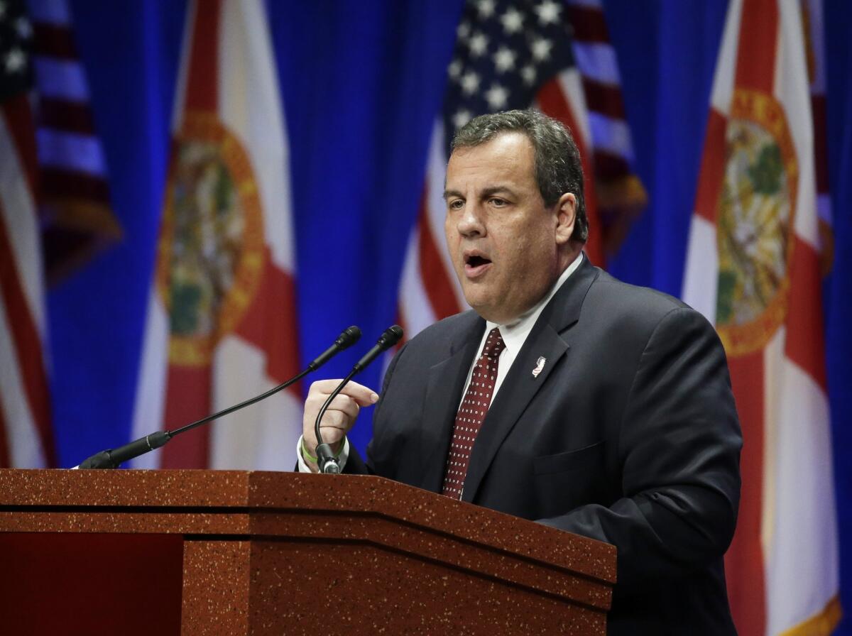 New Jersey Gov. Chris Christie is a staunch supporter of Donald Trump. (John Raoux / Associated Press)