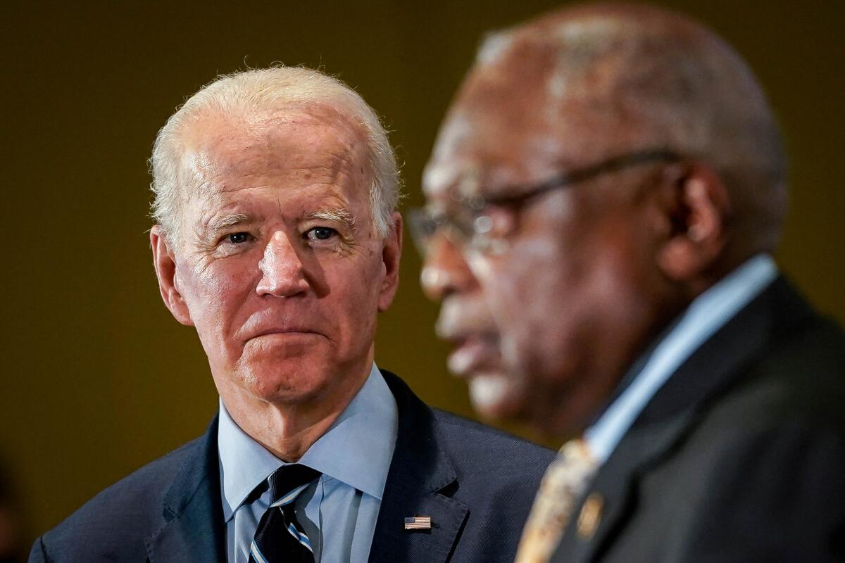 Joe Biden and Rep. James Clyburn in 2020