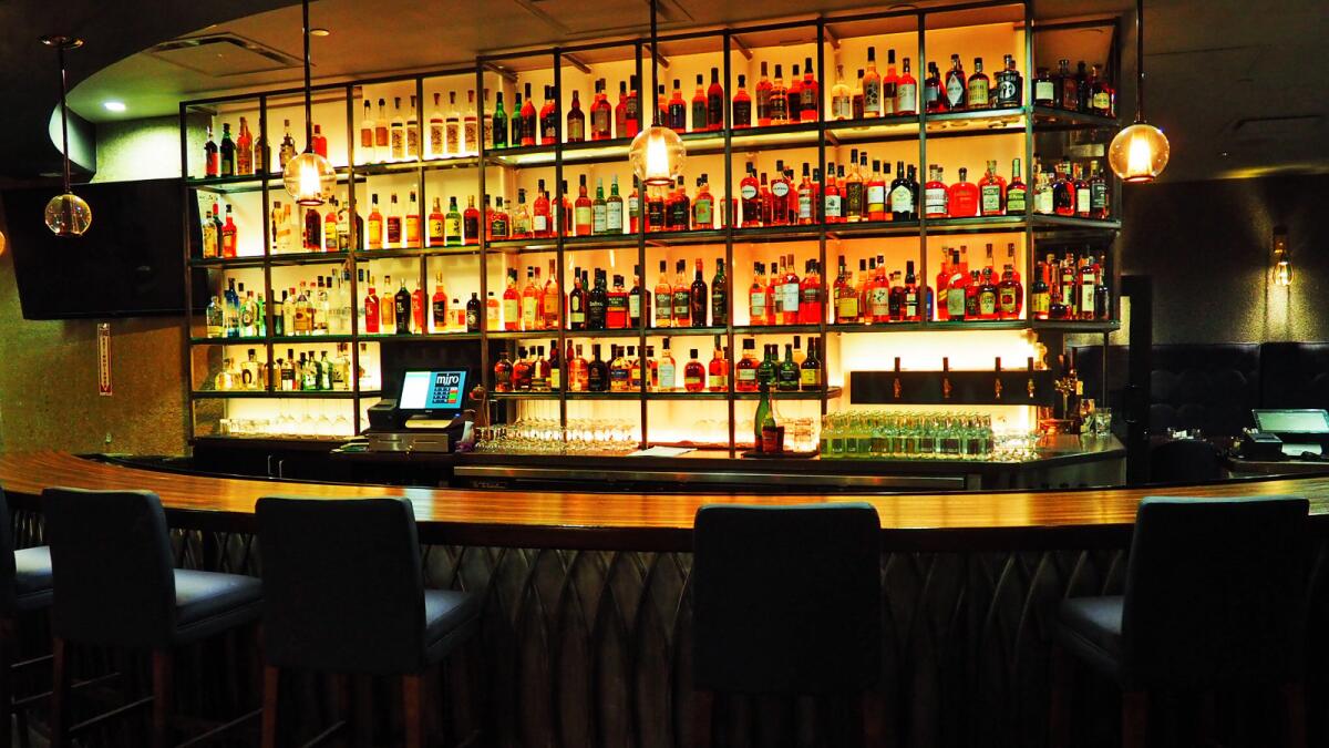 The basement whiskey bar at Miro.