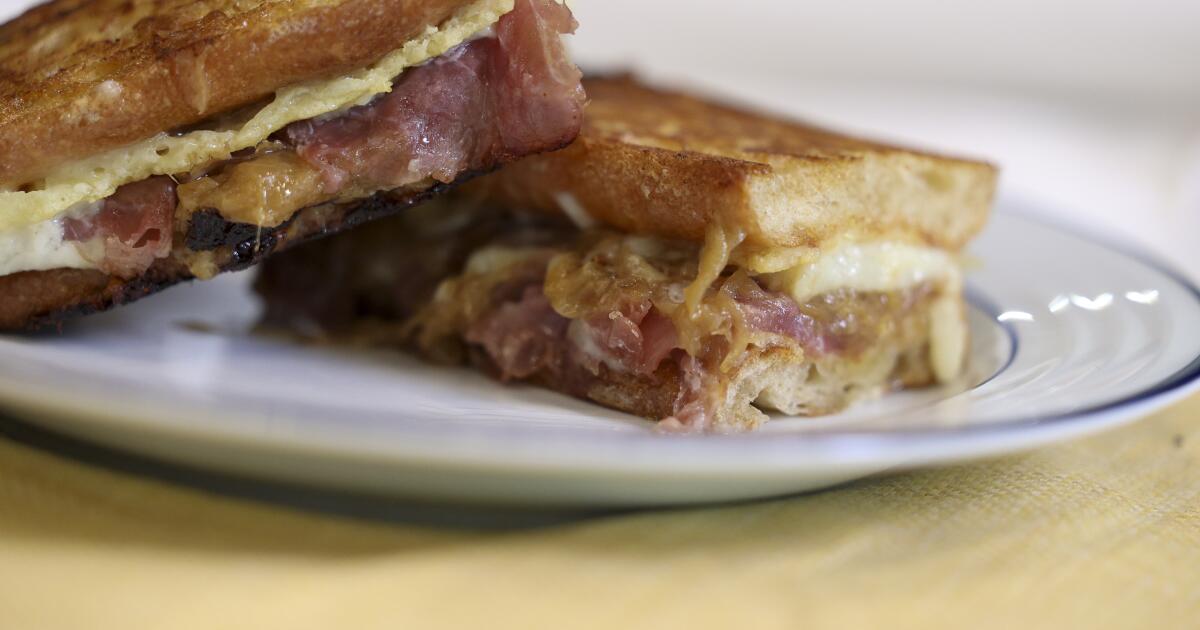 Pasjoli's ultimate grilled cheese sandwich recipe (Croque Matthieu).