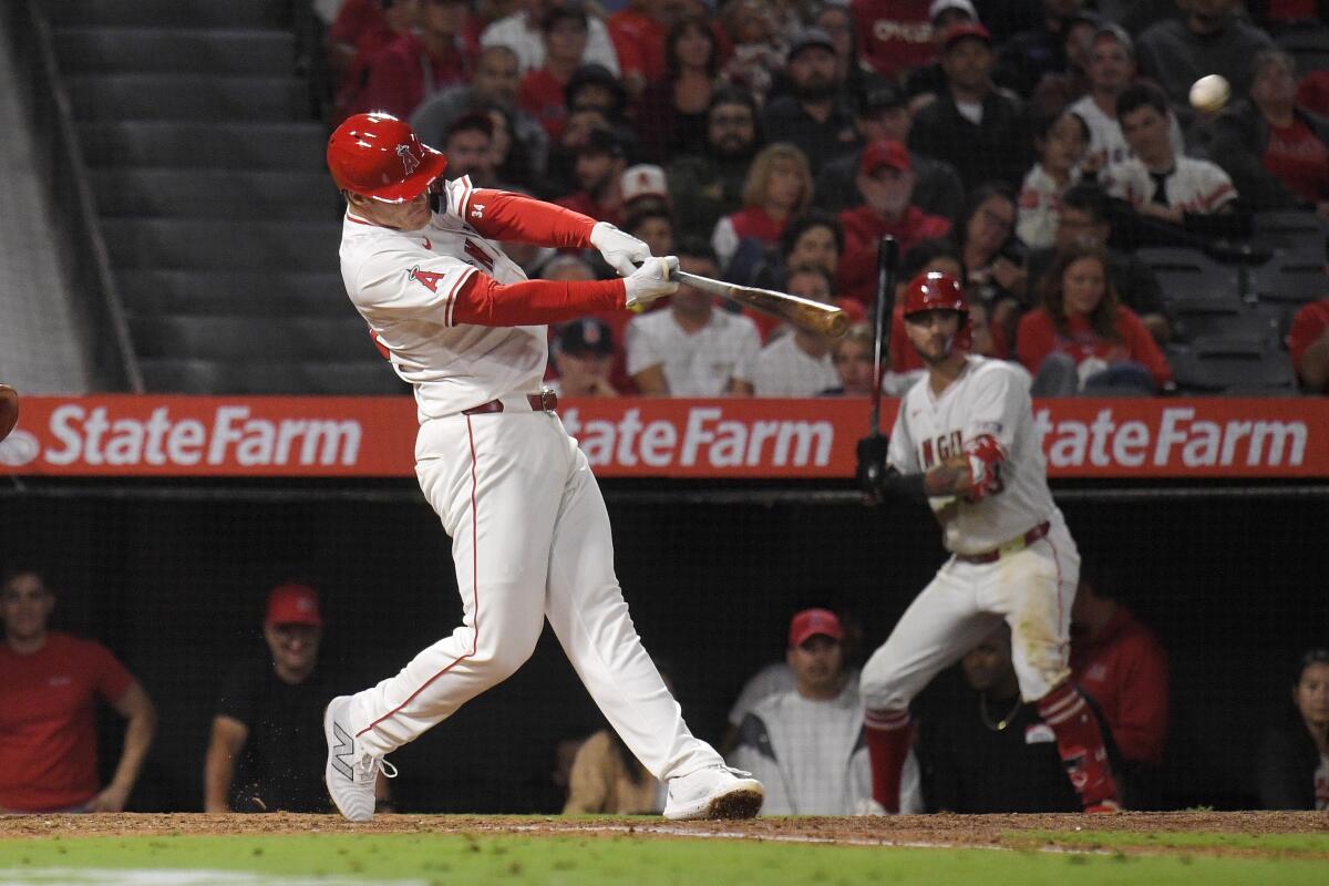 Eric Wagaman hits a solo home run in the sixth inning Tuesday.