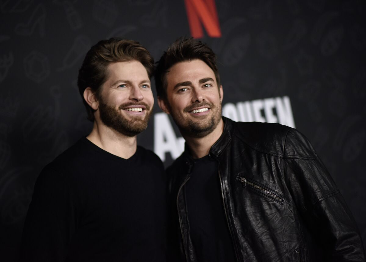 Jaymes Vaughan, left, and Jonathan Bennett