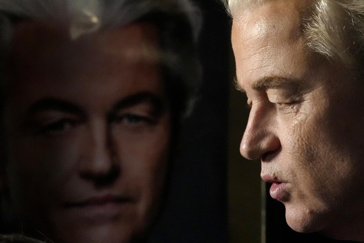 Far-right Dutch politician Geert Wilders