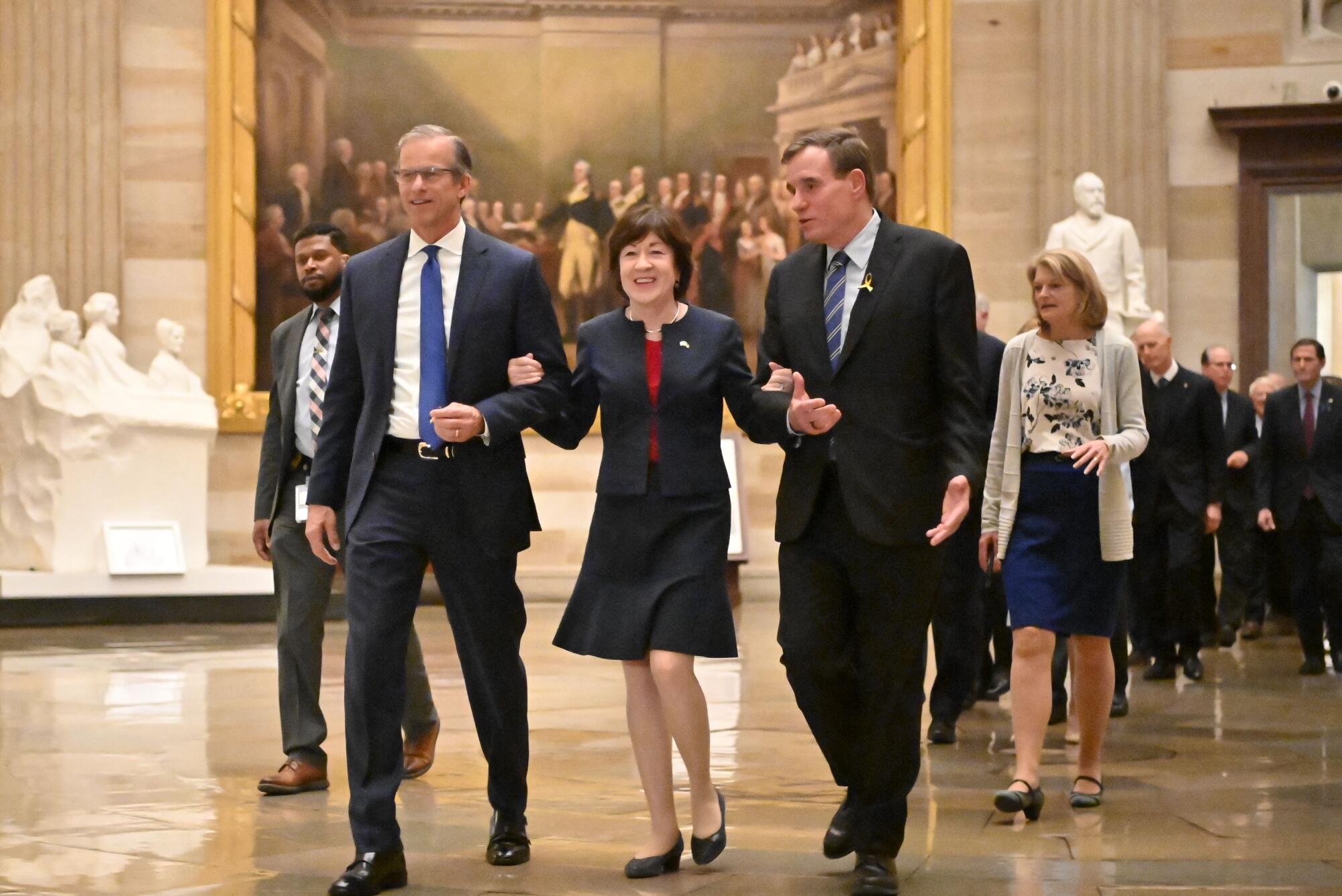 Senators in the U.S. Capitol.