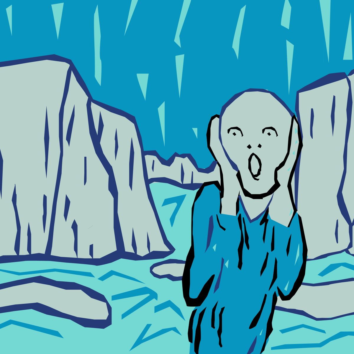 Glaciar Scream illustration