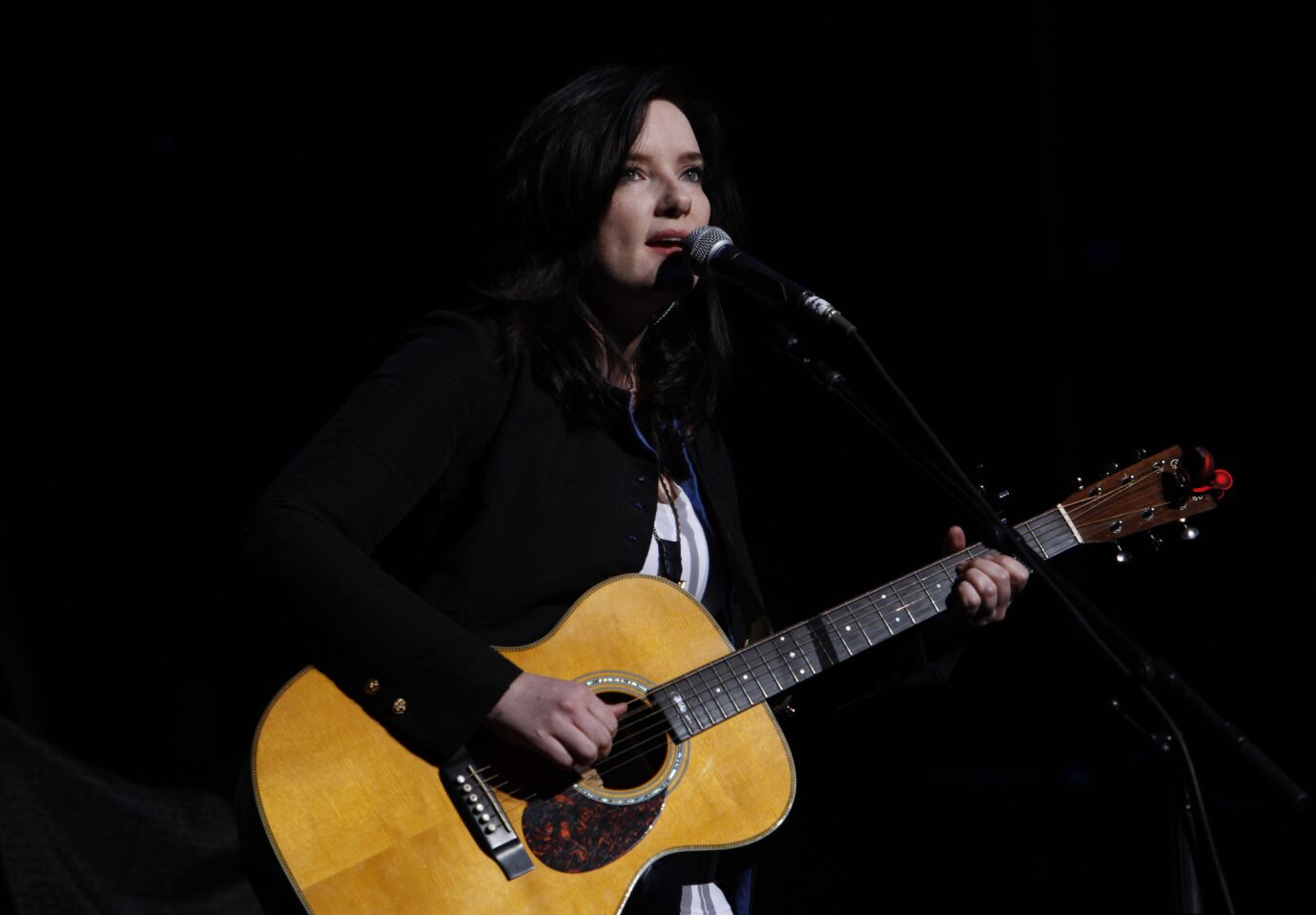 Brandy Clark performs as part of Alan Jackson's Keepin' It Country tour at the Nokia Theatre on Feb. 27.