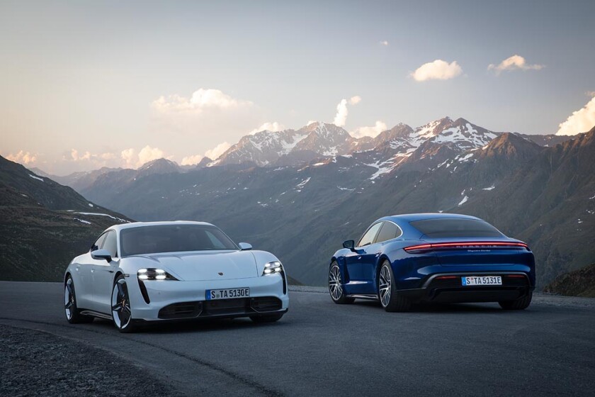 The Porsche Taycan Turbo and the Turbo S