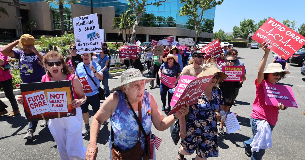 O.C. congresswoman targeted by protests over Trump megabill