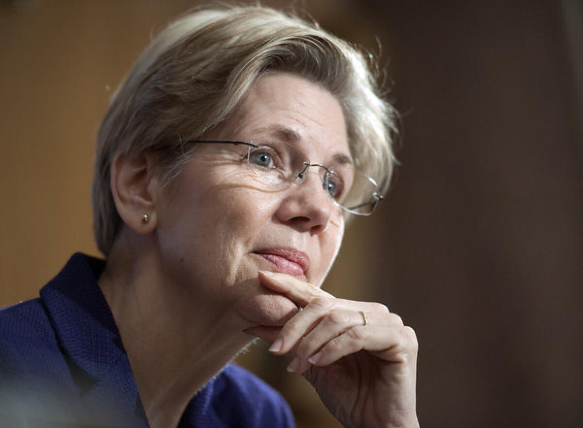Sen. Elizabeth Warren (D-Mass.) had harsh criticism for U.S. regulators at a Senate Banking Committee hearing Thursday.