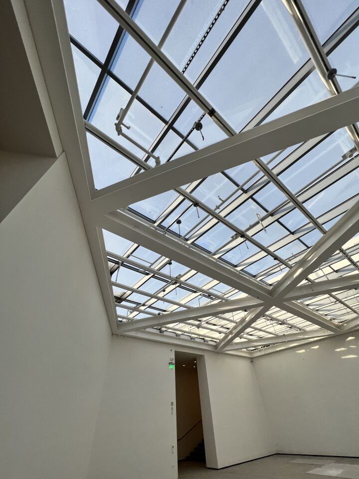 The Pfister gallery is marked by a structural skylight.
