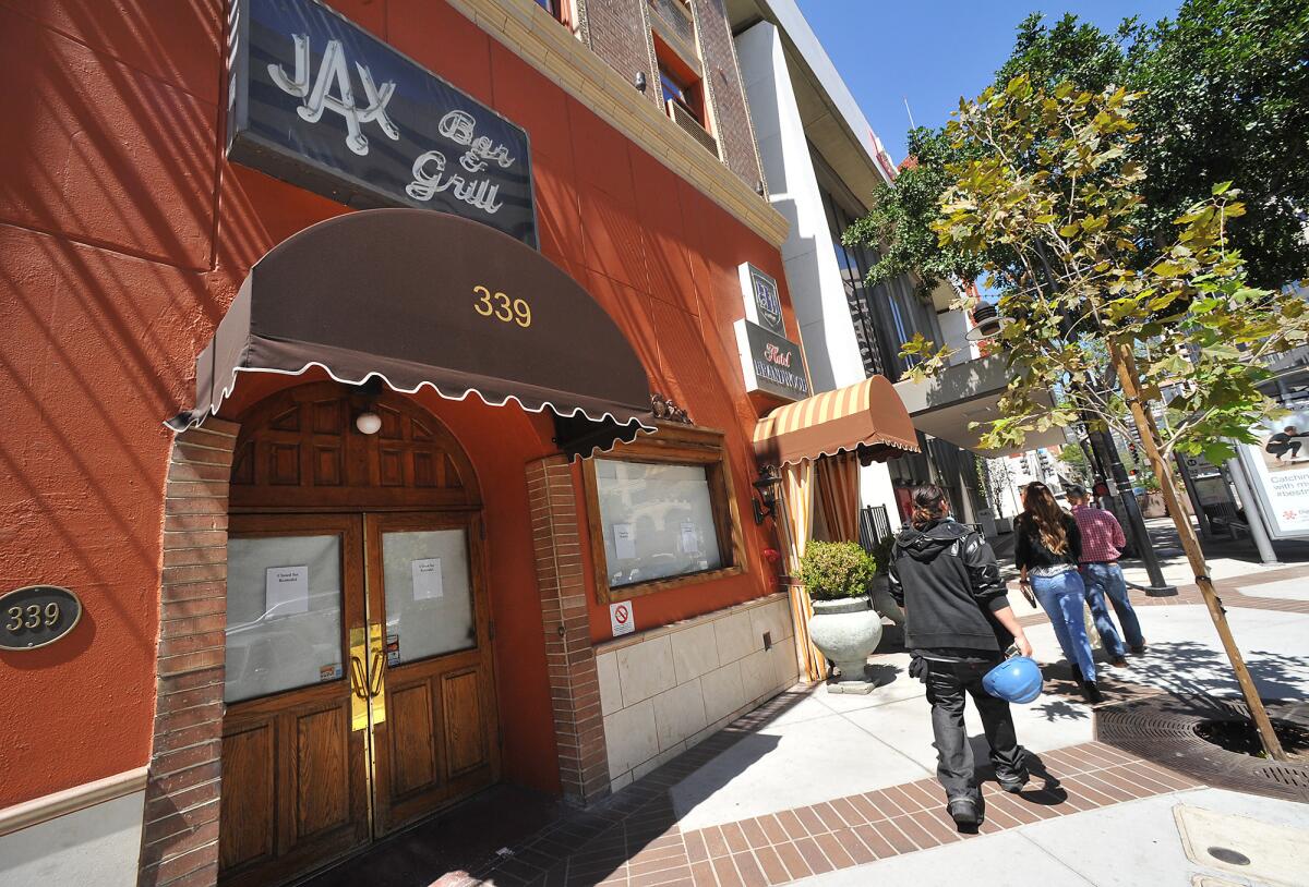 Jax Bar and Grill is closed for remodeling, according to signs in the windows.