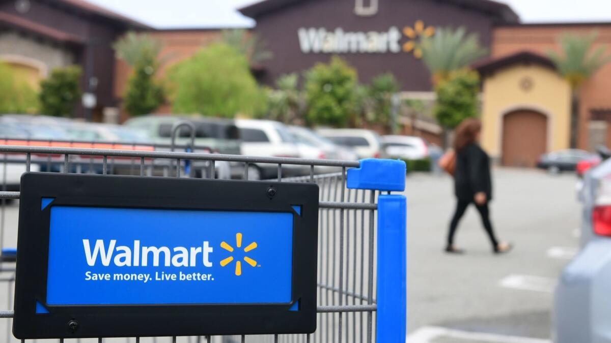 Walmart, whose outlet in Rosemead is pictured here in May, has said it will raise prices as a result of the Trump administration's tariffs on Chinese-made goods.