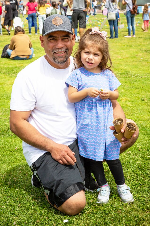 Rene Lopez with 3-year-old Ava Lopez.
