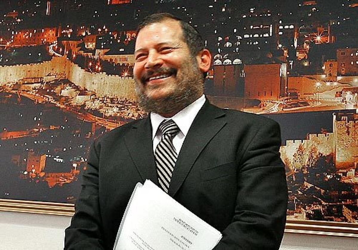 Uri Lupolianski is Jerusalem's first ultra-Orthodox mayor.