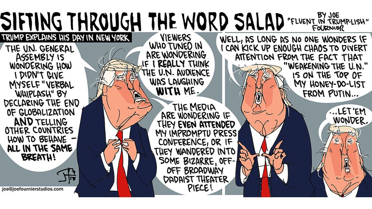Sifting through the word salad.