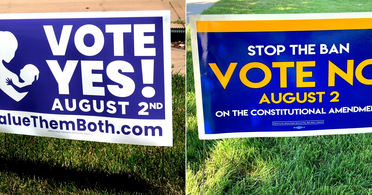 Voters reject attempt to strip state abortion protections in Kansas. Trump influence tested in primaries Voters reject attempt to strip state abortion protections in Kansas. Trump influence tested in primaries