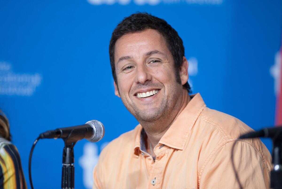 Adam Sandler at a Toronto International Film Festival press conference for "Men, Women and Children."