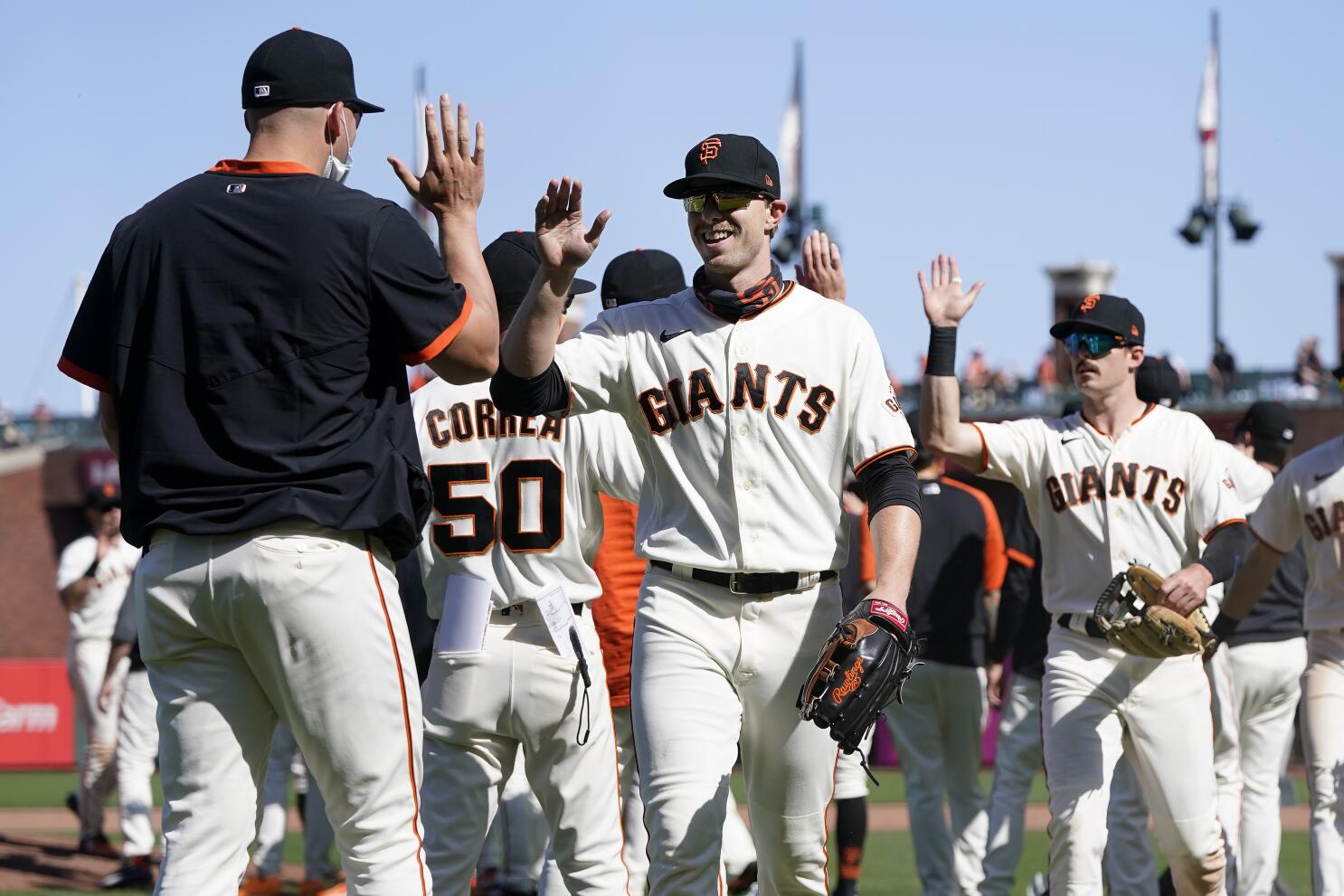 Brandon Crawford and Kevin Gausman - San Francisco Giants