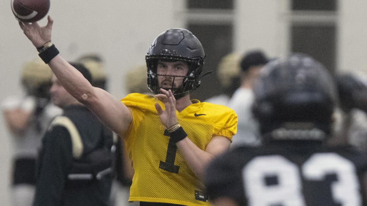 Purdue Boilermakers hoping Hudson Card can be their next ace at the 'Cradle  of Quarterbacks' - The San Diego Union-Tribune