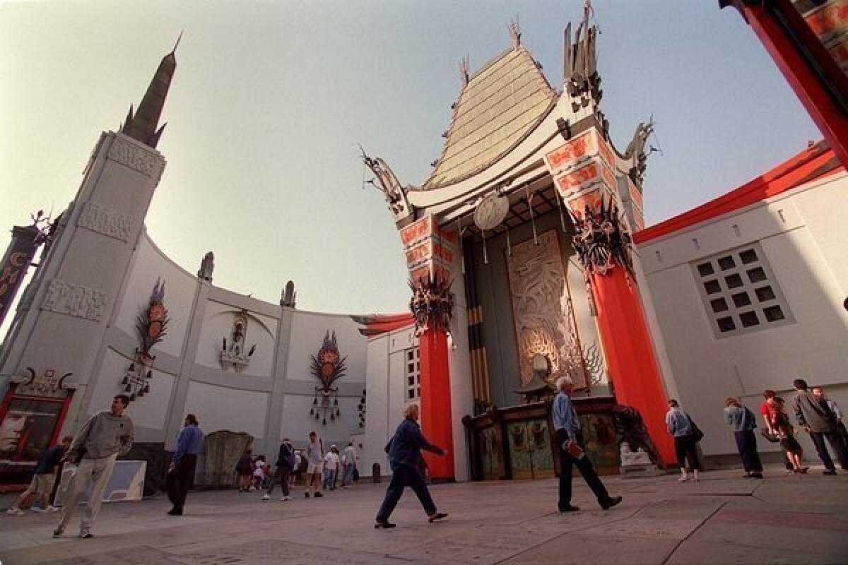 The former Grauman's Chinese Theatre has closed for renovations.