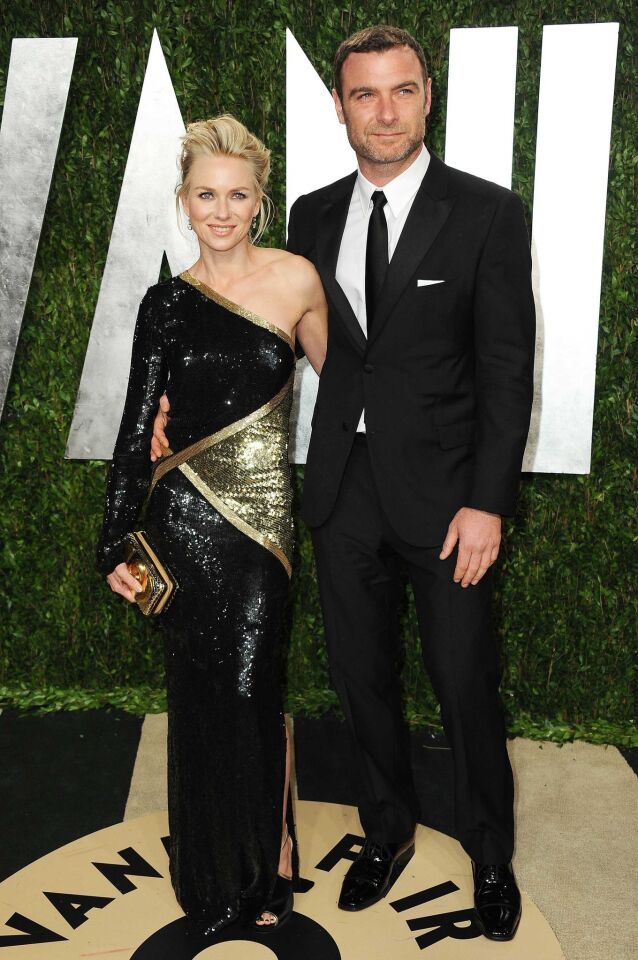 "The Impossible" star Naomi Watts with her husband, actor Liev Schreiber.