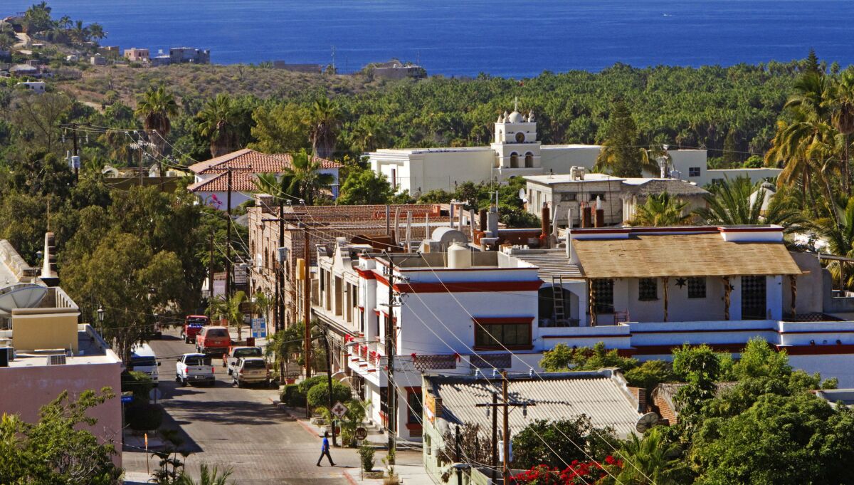 The small beach resort town of Todos Santos.
