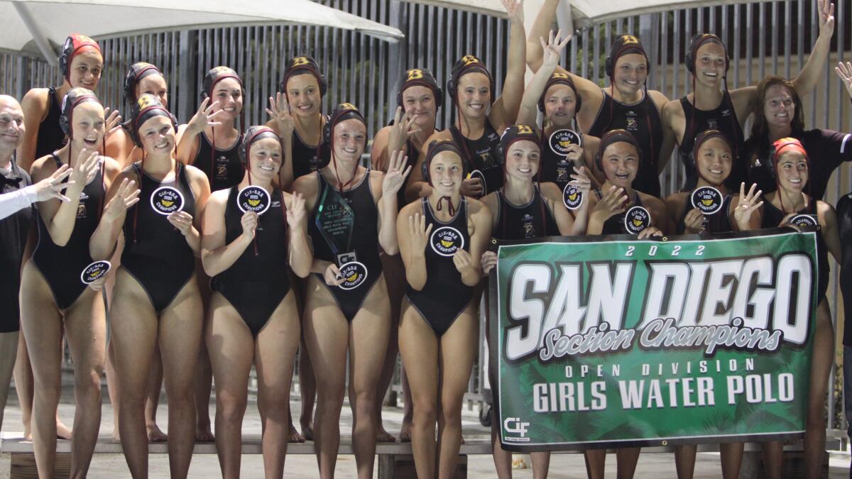 It's a four-peat: Bishop's girls water polo is again CIF Open Division