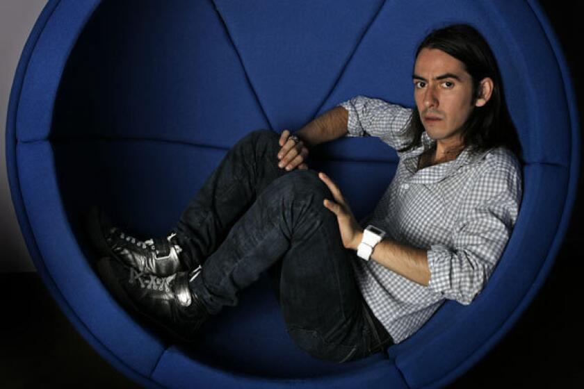 Singer-songwriter Dhani Harrison of the band thenewno.2 at his studio in Santa Monica in 2009. The band played Amoeba Records for the release of its second album, "The Fear of Missing Out."