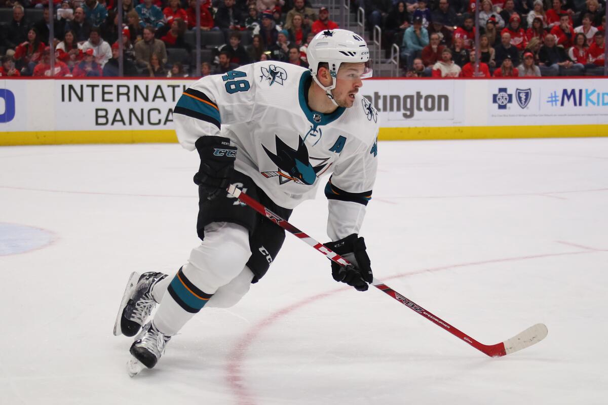 San Jose Sharks forward Tomas Hertl