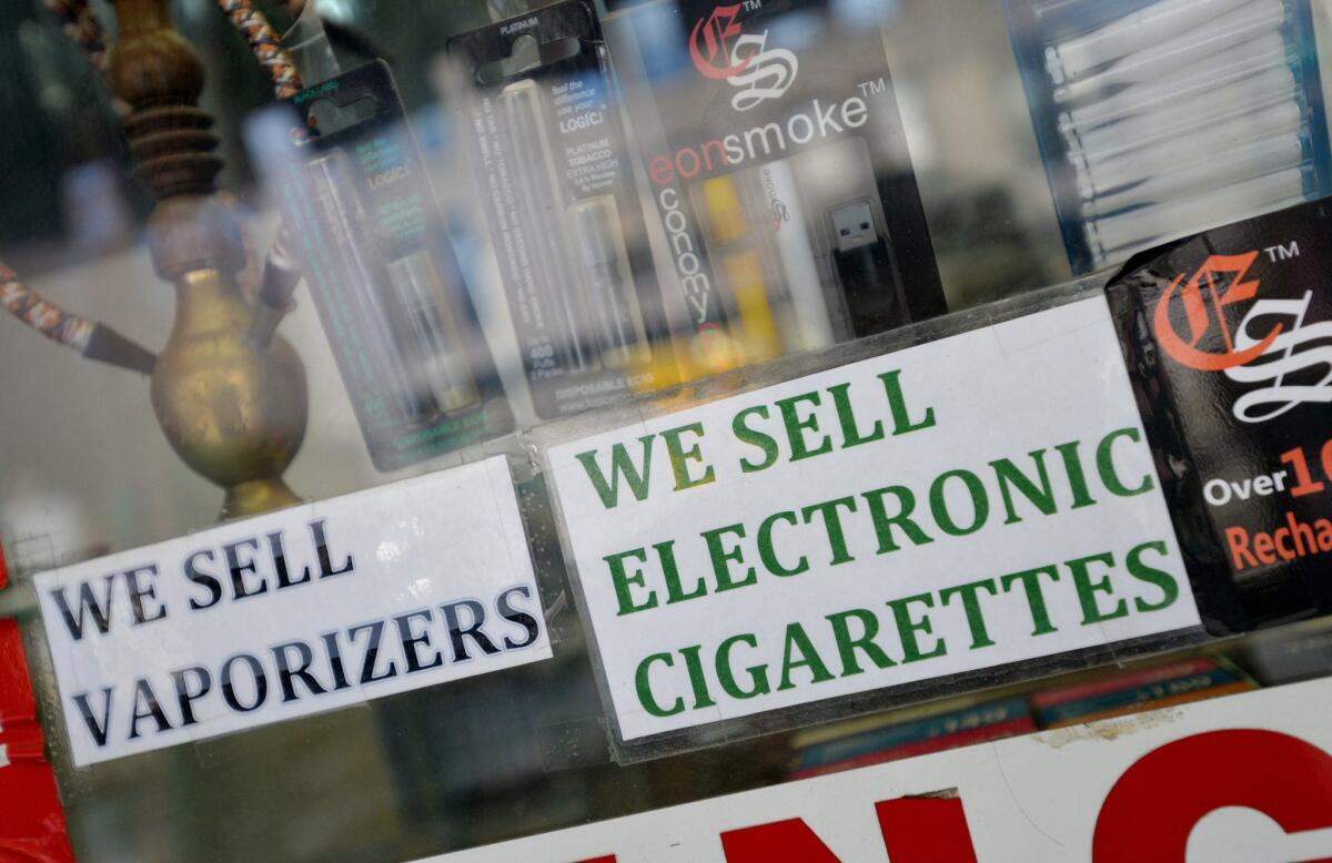 The sales of e-cigarettes are soaring.