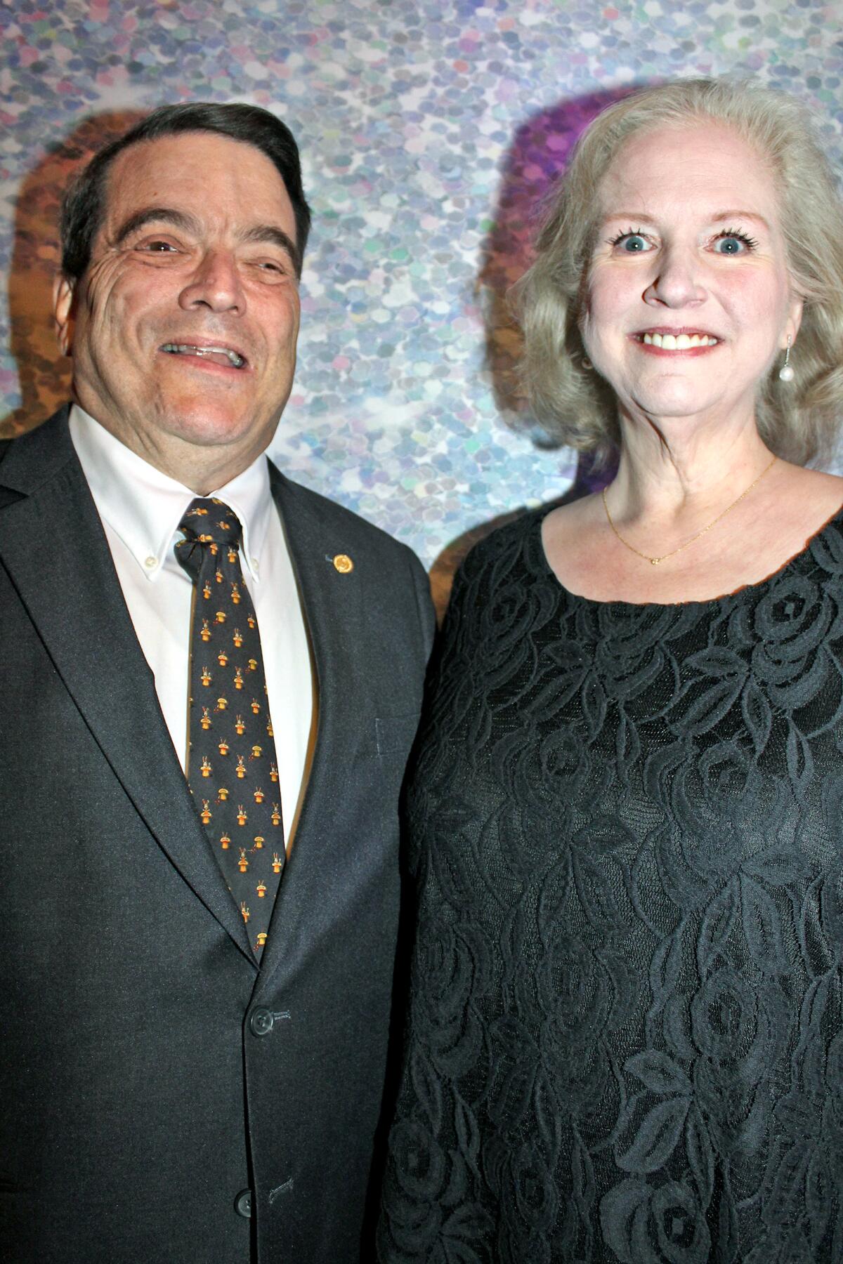 Bras for a Cause honoree Pamela Good Ropfogel poses with proud hubby Stephen Ropfogel.