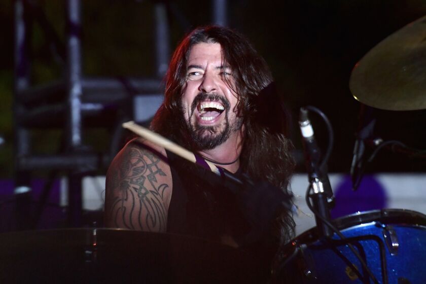 Dave Grohl on the drums