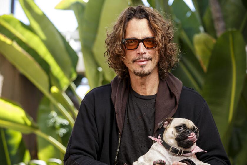 The late Soundgarden singer Chris Cornell, photographed in Beverly Hills in 2015, will be memorialized with a music therapy program for children in Seattle.