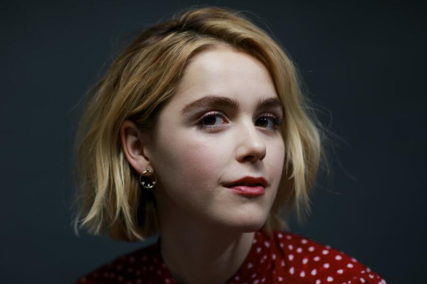 NEW YORK, N.Y. -- MONDAY, OCTOBER 15, 2018: Kiernan Shipka who stars in the upcoming Netflix series, 'Chilling Adventures of Sabrina,' poses for a portrait in New York, N.Y., on Oct. 15, 2018. (Marcus Yam / Los Angeles Times)